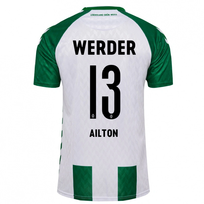 Danxen Męski Ailton Ramon Goncalves Rodriguez #13 Zielony Biały Domowa Koszulka 2026/27 Koszulki Klubowe