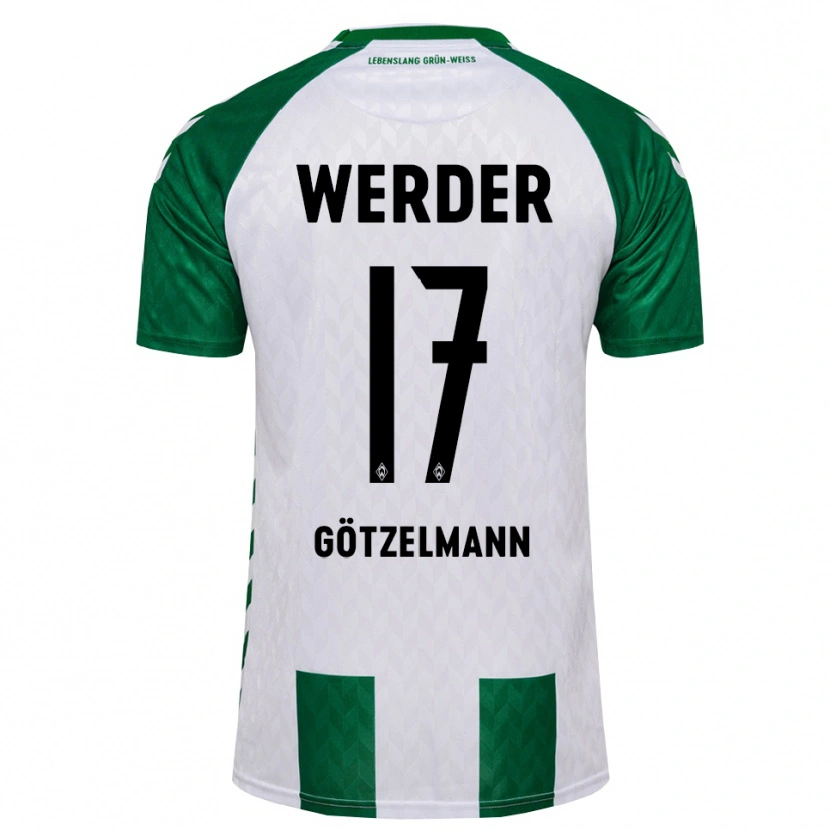 Danxen Męski Patrick Götzelmann #17 Zielony Biały Domowa Koszulka 2026/27 Koszulki Klubowe