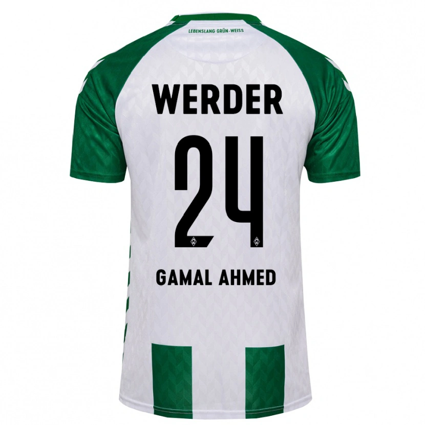 Danxen Męski Adam Gamal Ahmed #24 Zielony Biały Domowa Koszulka 2026/27 Koszulki Klubowe