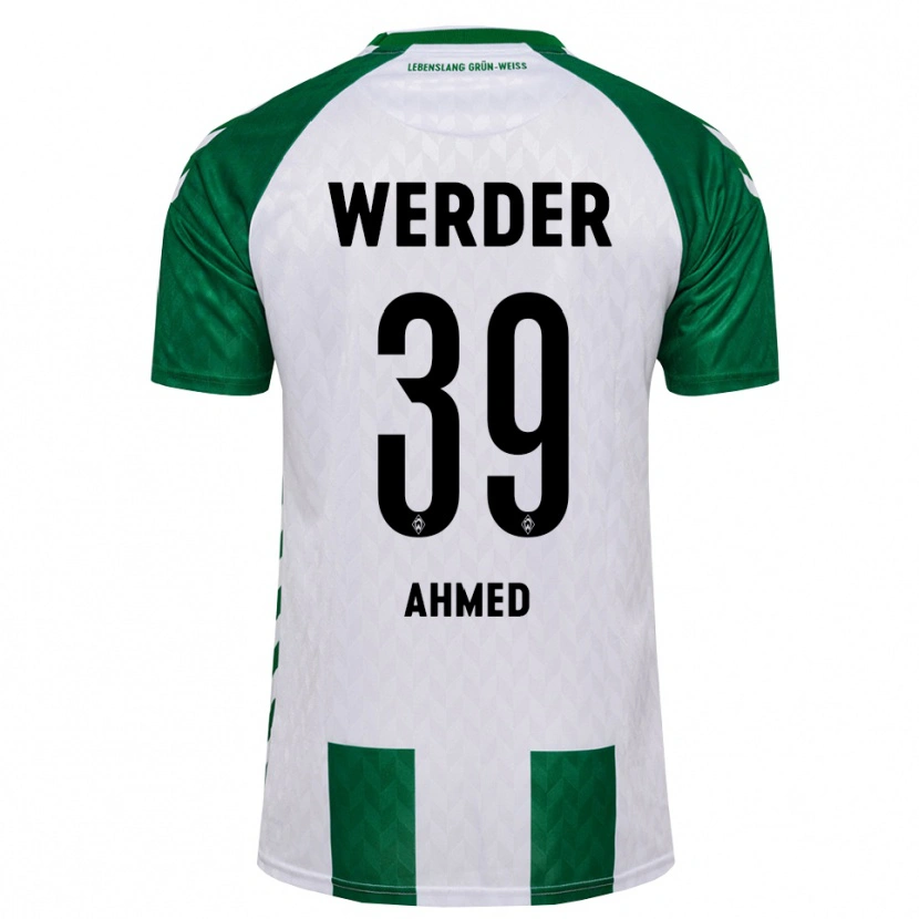 Danxen Męski Abdelhamid Ahmed #39 Zielony Biały Domowa Koszulka 2026/27 Koszulki Klubowe