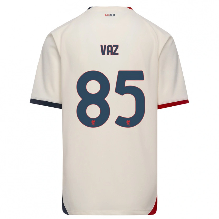 Danxen Męski Marcelo Vaz #85 Białawy Czerwony Wyjazdowa Koszulka 2026/27 Koszulki Klubowe