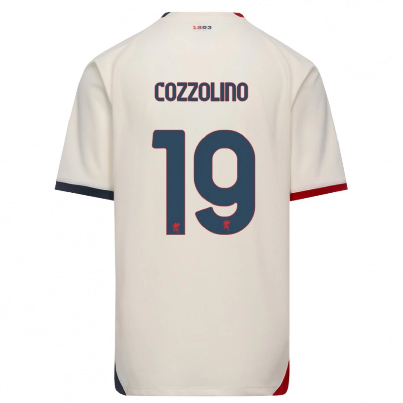 Danxen Męski Carmine Cozzolino #19 Białawy Czerwony Wyjazdowa Koszulka 2026/27 Koszulki Klubowe