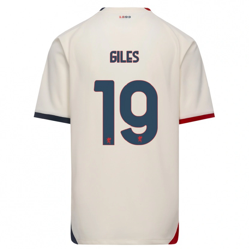 Danxen Męski Heidi Giles #19 Białawy Czerwony Wyjazdowa Koszulka 2026/27 Koszulki Klubowe