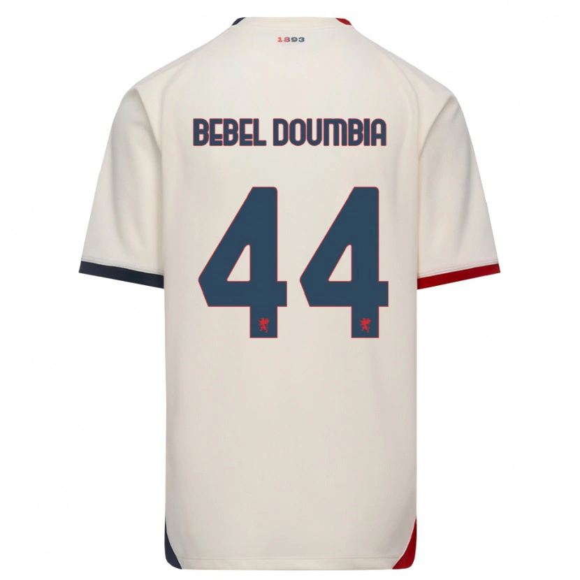 Danxen Męski Chec Bebel Doumbia #44 Białawy Czerwony Wyjazdowa Koszulka 2026/27 Koszulki Klubowe
