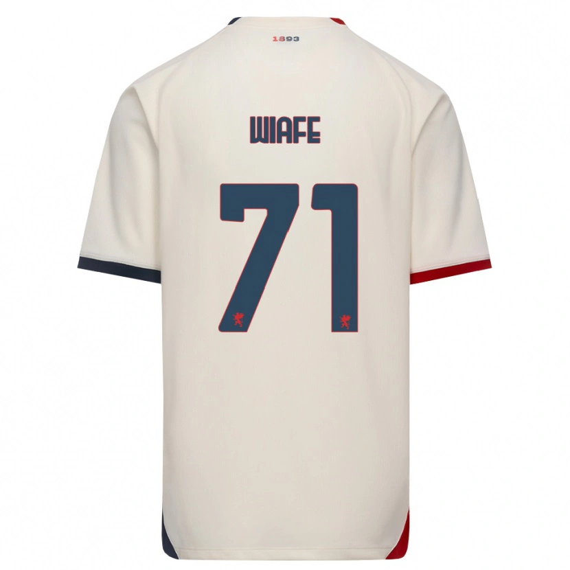 Danxen Męski Samuel Wiafe #71 Białawy Czerwony Wyjazdowa Koszulka 2026/27 Koszulki Klubowe