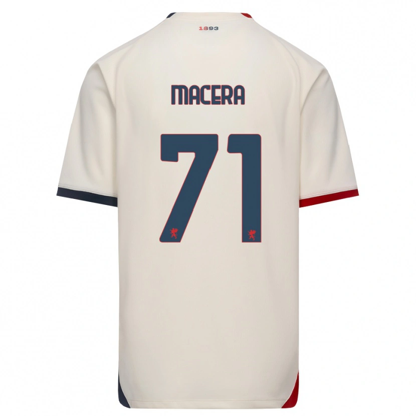 Danxen Męski Matilde Macera #71 Białawy Czerwony Wyjazdowa Koszulka 2026/27 Koszulki Klubowe