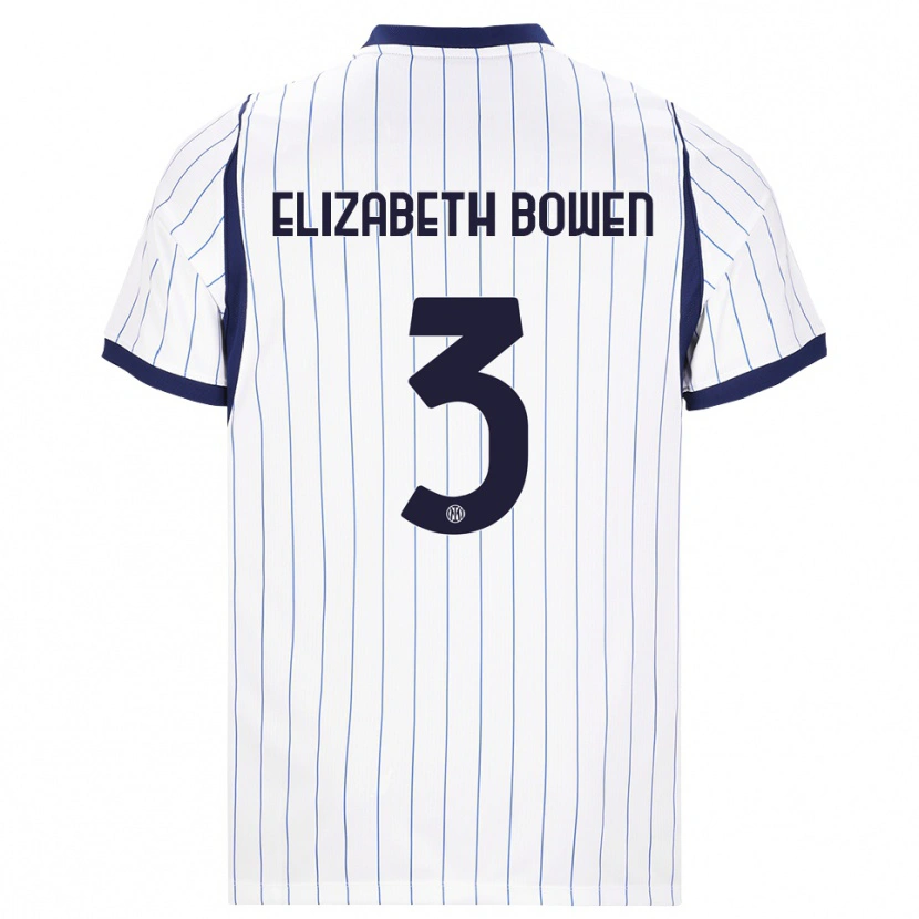 Danxen Męski Kate Elizabeth Bowen #3 Biały Granatowy Wyjazdowa Koszulka 2026/27 Koszulki Klubowe