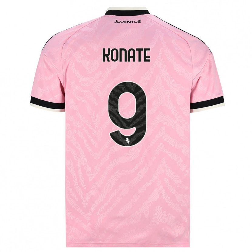 Danxen Męski Ismaël Konaté #9 Różowy Czarny Wyjazdowa Koszulka 2026/27 Koszulki Klubowe