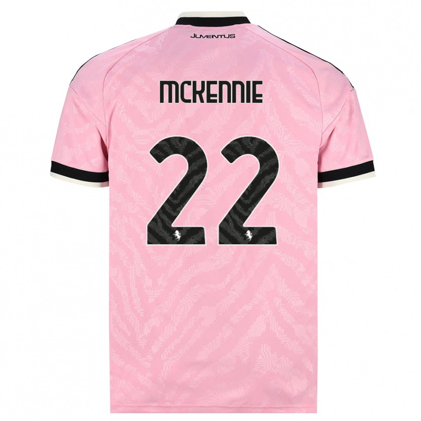 Danxen Męski Weston Mckennie #22 Różowy Czarny Wyjazdowa Koszulka 2026/27 Koszulki Klubowe