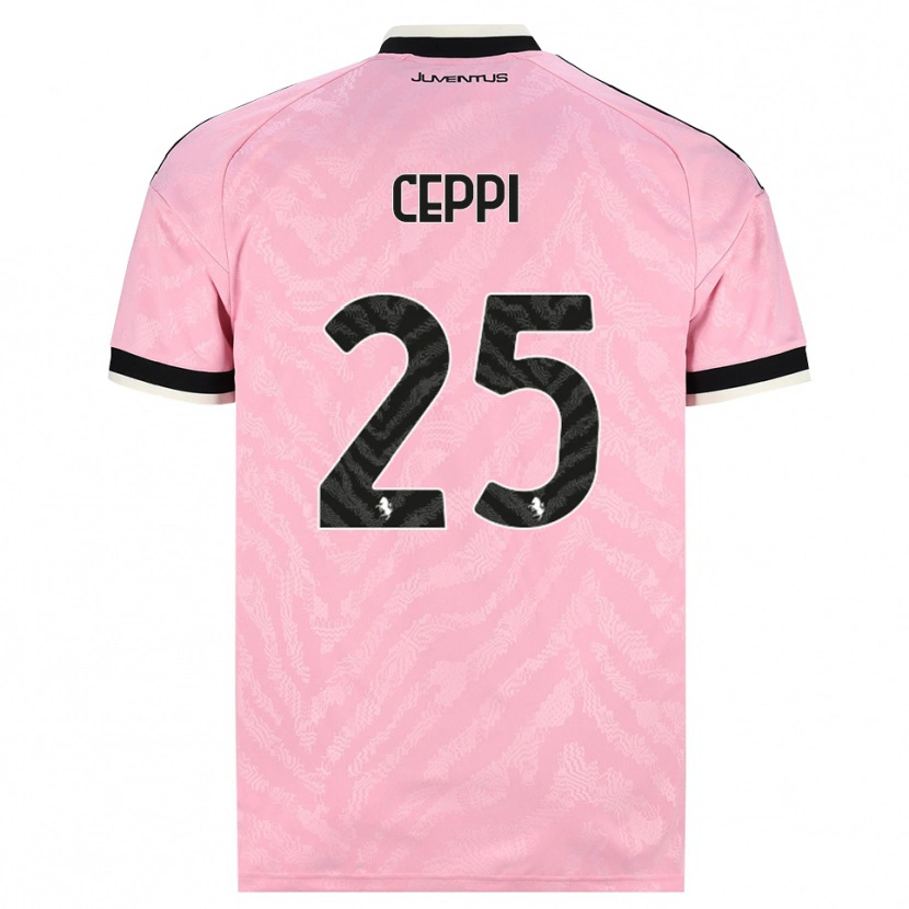 Danxen Męski Paolo Ceppi #25 Różowy Czarny Wyjazdowa Koszulka 2026/27 Koszulki Klubowe