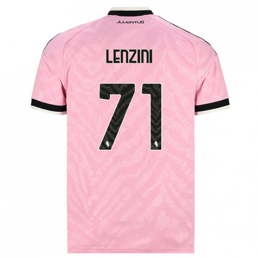 Danxen Męski Martina Lenzini #71 Różowy Czarny Wyjazdowa Koszulka 2026/27 Koszulki Klubowe
