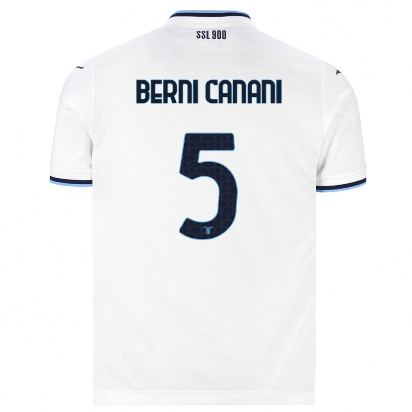 Danxen Męski Leonardo Berni Canani #5 Biały Granatowy Wyjazdowa Koszulka 2026/27 Koszulki Klubowe
