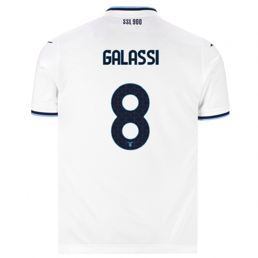 Danxen Męski Bruno Galassi #8 Biały Granatowy Wyjazdowa Koszulka 2026/27 Koszulki Klubowe