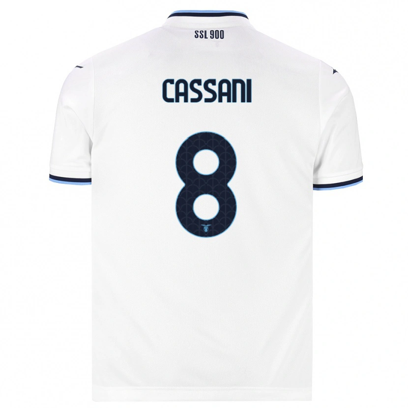 Danxen Męski Matteo Cassani #8 Biały Granatowy Wyjazdowa Koszulka 2026/27 Koszulki Klubowe