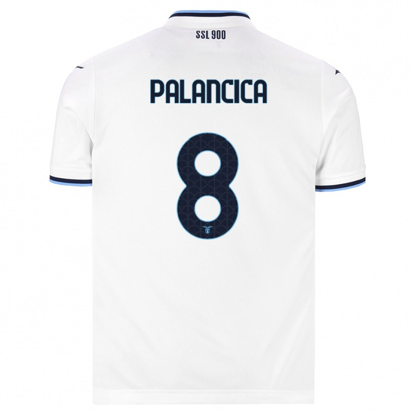 Danxen Męski Cristian Palancica #8 Biały Granatowy Wyjazdowa Koszulka 2026/27 Koszulki Klubowe