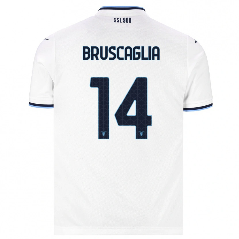 Danxen Męski Lukas Bruscaglia #14 Biały Granatowy Wyjazdowa Koszulka 2026/27 Koszulki Klubowe