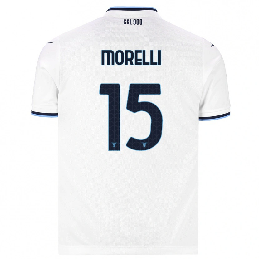 Danxen Męski Matteo Morelli #15 Biały Granatowy Wyjazdowa Koszulka 2026/27 Koszulki Klubowe
