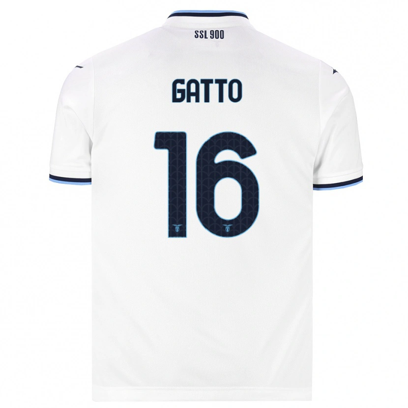 Danxen Męski Francesco Gatto #16 Biały Granatowy Wyjazdowa Koszulka 2026/27 Koszulki Klubowe