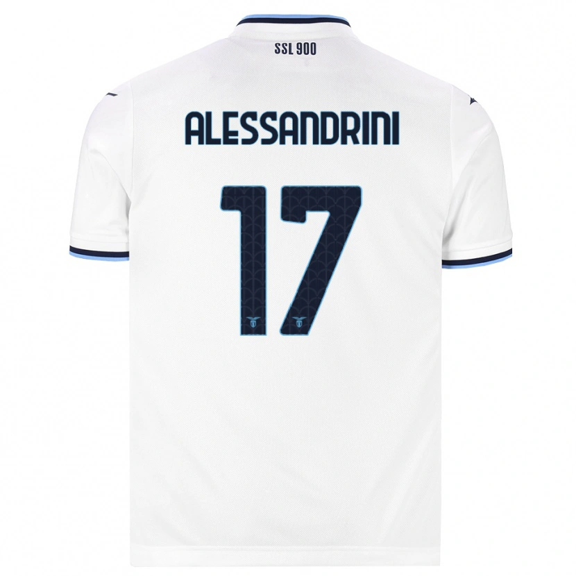 Danxen Męski Fabrizio Alessandrini #17 Biały Granatowy Wyjazdowa Koszulka 2026/27 Koszulki Klubowe
