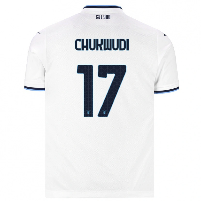 Danxen Męski Ogonna Franca Chukwudi #17 Biały Granatowy Wyjazdowa Koszulka 2026/27 Koszulki Klubowe