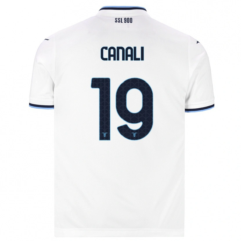 Danxen Męski Giorgio Canali #19 Biały Granatowy Wyjazdowa Koszulka 2026/27 Koszulki Klubowe