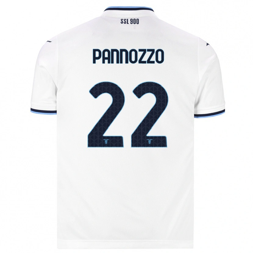 Danxen Męski Nicolò Pannozzo #22 Biały Granatowy Wyjazdowa Koszulka 2026/27 Koszulki Klubowe