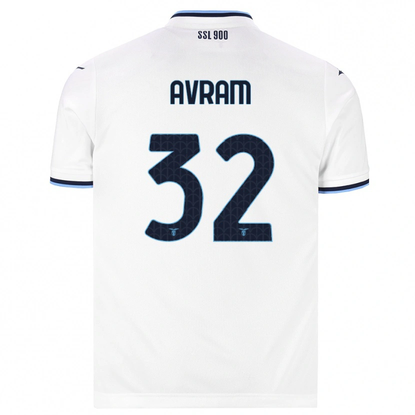Danxen Męski Raul Avram #32 Biały Granatowy Wyjazdowa Koszulka 2026/27 Koszulki Klubowe