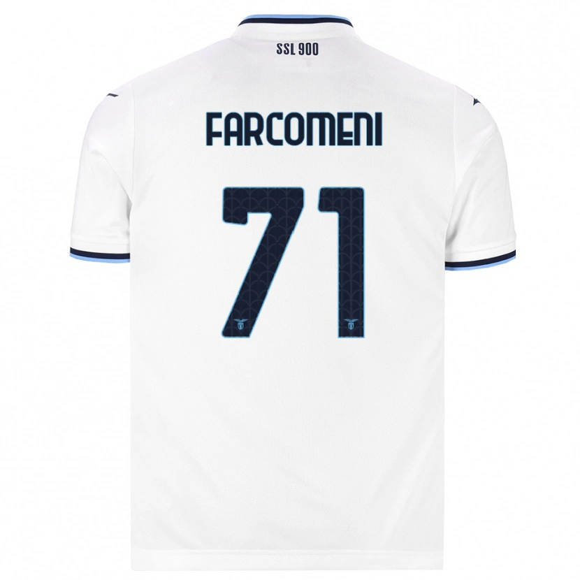 Danxen Męski Valerio Farcomeni #71 Biały Granatowy Wyjazdowa Koszulka 2026/27 Koszulki Klubowe
