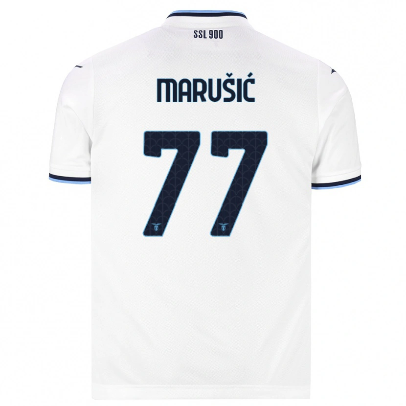 Danxen Męski Adam Marusic #77 Biały Granatowy Wyjazdowa Koszulka 2026/27 Koszulki Klubowe