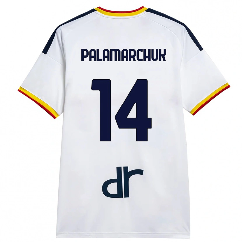 Danxen Męski Cristiano Palamarchuk #14 Biały Żółty Czerwony Wyjazdowa Koszulka 2026/27 Koszulki Klubowe