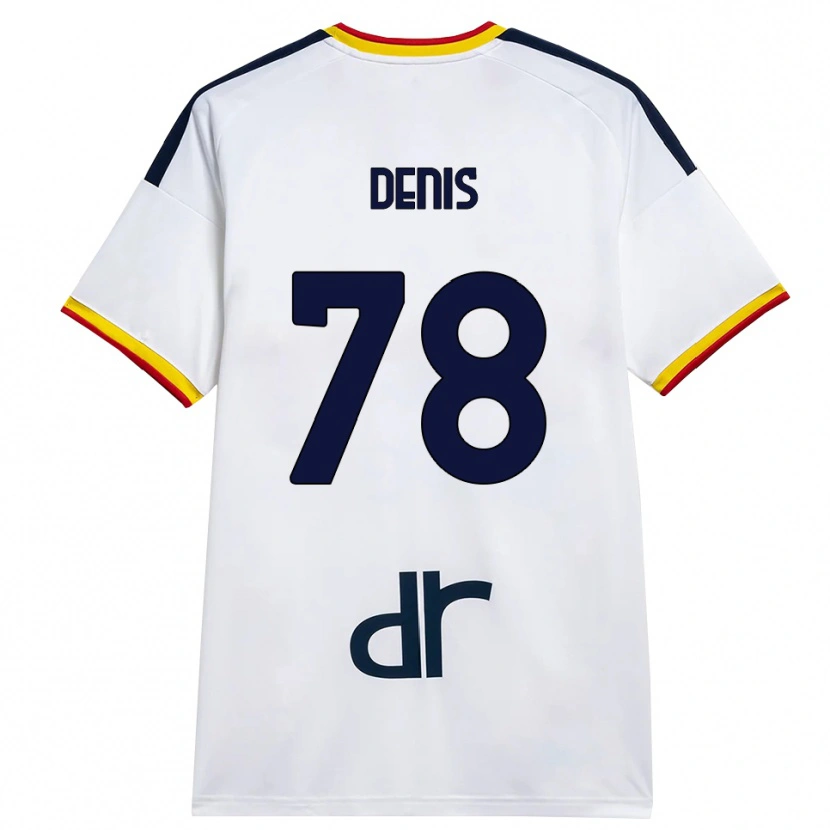 Danxen Męski Max Denis #78 Biały Żółty Czerwony Wyjazdowa Koszulka 2026/27 Koszulki Klubowe