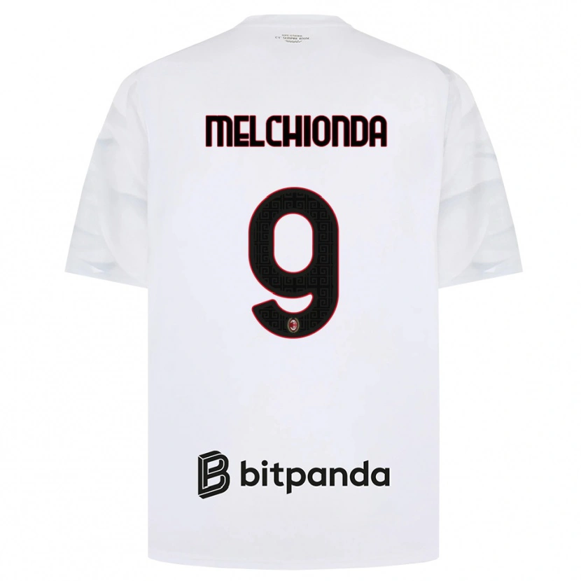 Danxen Męski Marco Melchionda #9 Biały Czerwony Czarny Wyjazdowa Koszulka 2026/27 Koszulki Klubowe