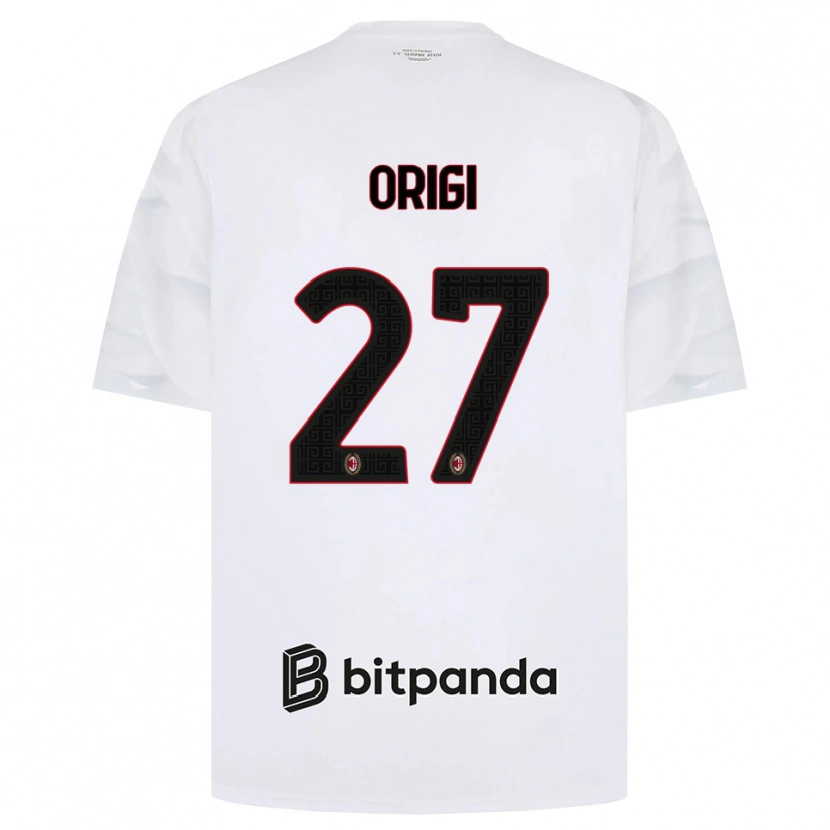 Danxen Męski Divock Origi #27 Biały Czerwony Czarny Wyjazdowa Koszulka 2026/27 Koszulki Klubowe