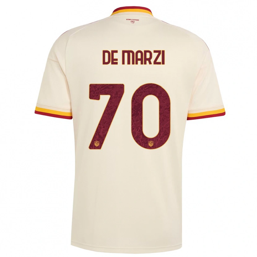 Danxen Męski Giorgio De Marzi #70 Szampan Czerwony Żółty Wyjazdowa Koszulka 2026/27 Koszulki Klubowe