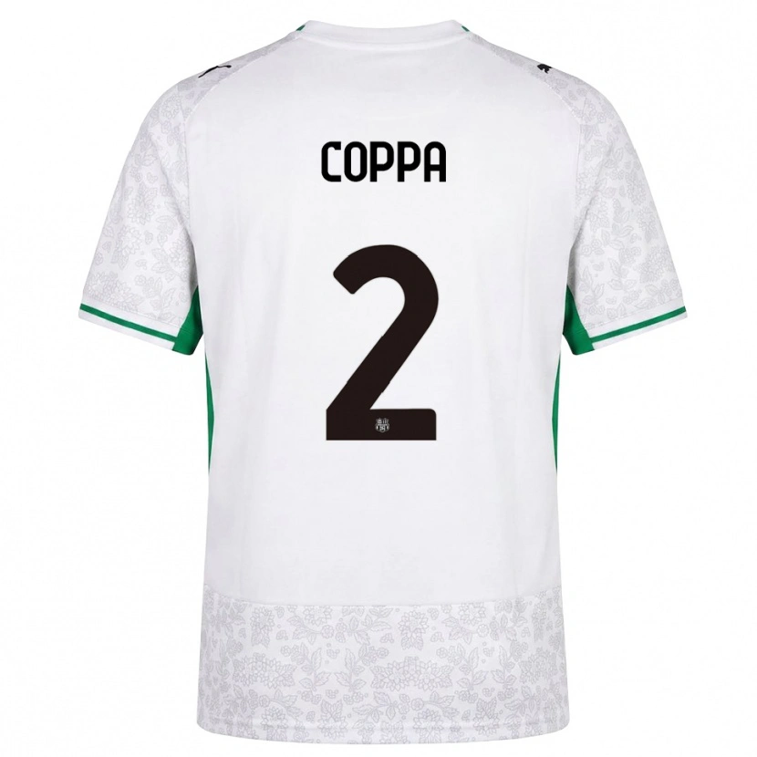 Danxen Męski Samuele Coppa #2 Biały Czarny Zielony Wyjazdowa Koszulka 2026/27 Koszulki Klubowe