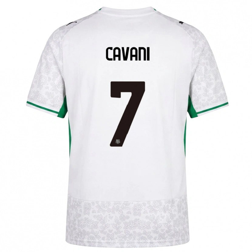 Danxen Męski Lorenzo Cavani #7 Biały Czarny Zielony Wyjazdowa Koszulka 2026/27 Koszulki Klubowe