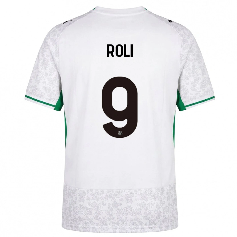 Danxen Męski Riccardo Roli #9 Biały Czarny Zielony Wyjazdowa Koszulka 2026/27 Koszulki Klubowe