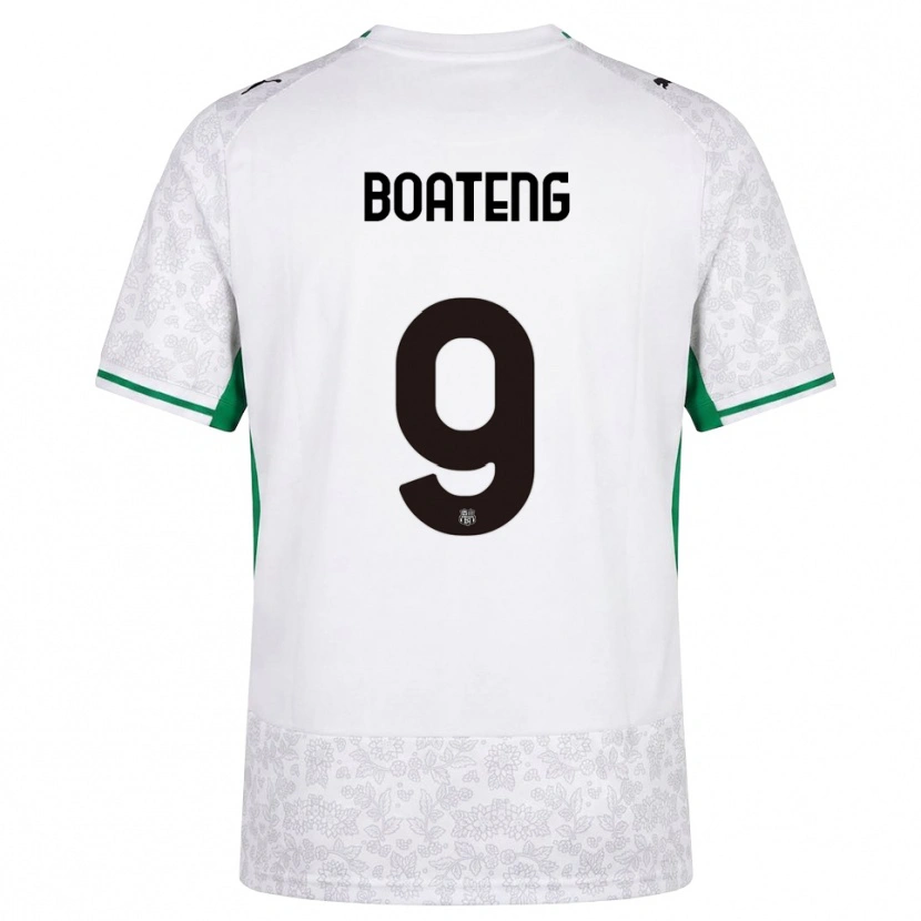 Danxen Męski Owen Boateng #9 Biały Czarny Zielony Wyjazdowa Koszulka 2026/27 Koszulki Klubowe