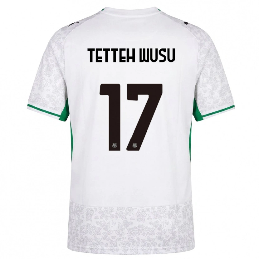 Danxen Męski Mattias Tetteh Wusu #17 Biały Czarny Zielony Wyjazdowa Koszulka 2026/27 Koszulki Klubowe