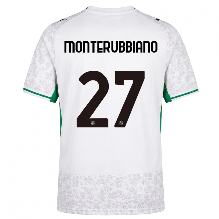 Danxen Męski Valeria Monterubbiano #27 Biały Czarny Zielony Wyjazdowa Koszulka 2026/27 Koszulki Klubowe