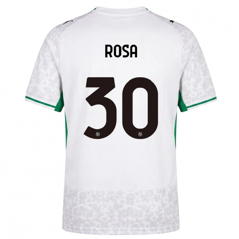 Danxen Męski Enrico Rosa #30 Biały Czarny Zielony Wyjazdowa Koszulka 2026/27 Koszulki Klubowe
