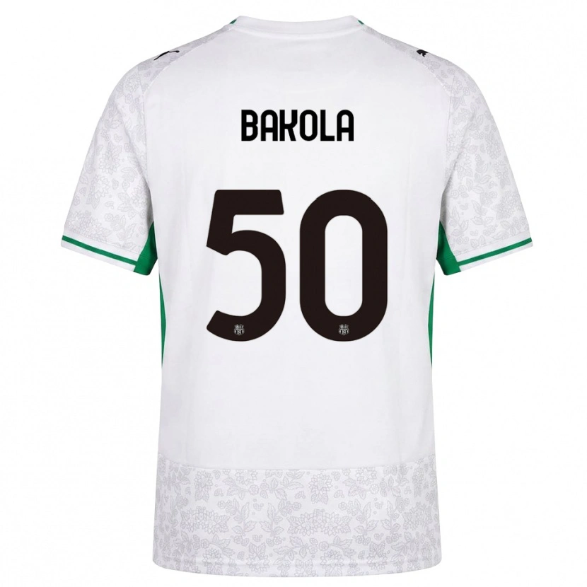 Danxen Męski Darryl Bakola #50 Biały Czarny Zielony Wyjazdowa Koszulka 2026/27 Koszulki Klubowe