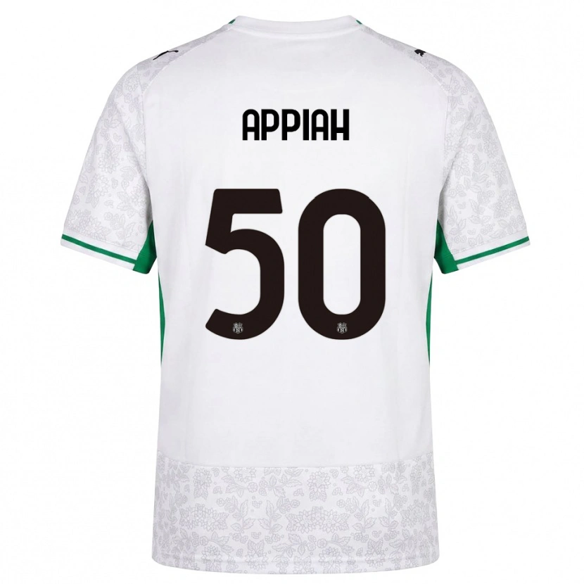 Danxen Męski Lorenzo Appiah #50 Biały Czarny Zielony Wyjazdowa Koszulka 2026/27 Koszulki Klubowe