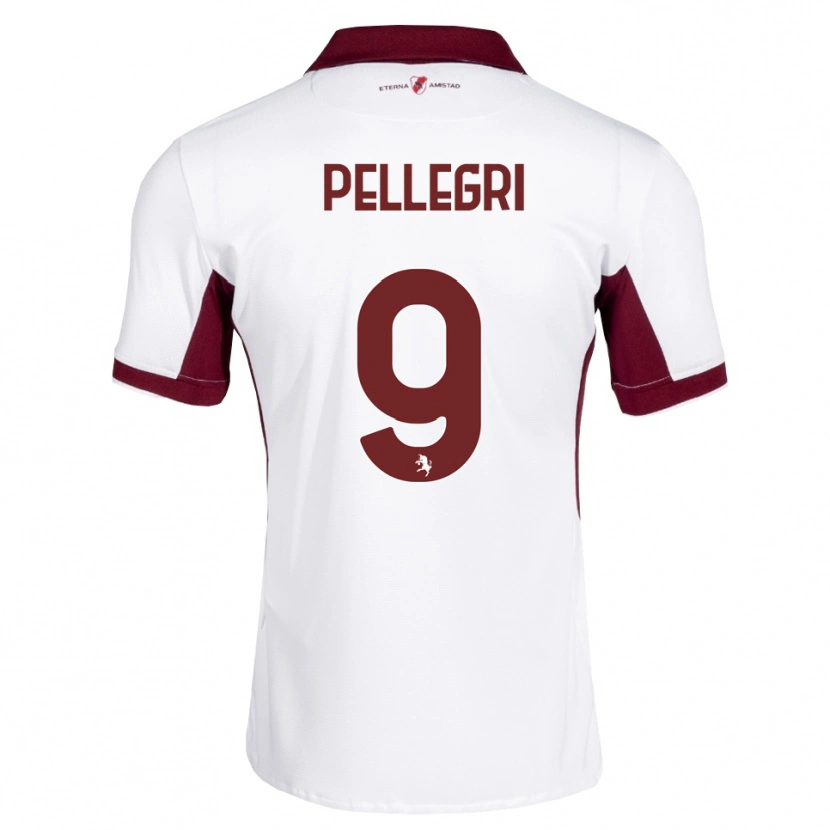 Danxen Męski Pietro Pellegri #9 Bordowy Biały Czerwony Wyjazdowa Koszulka 2026/27 Koszulki Klubowe
