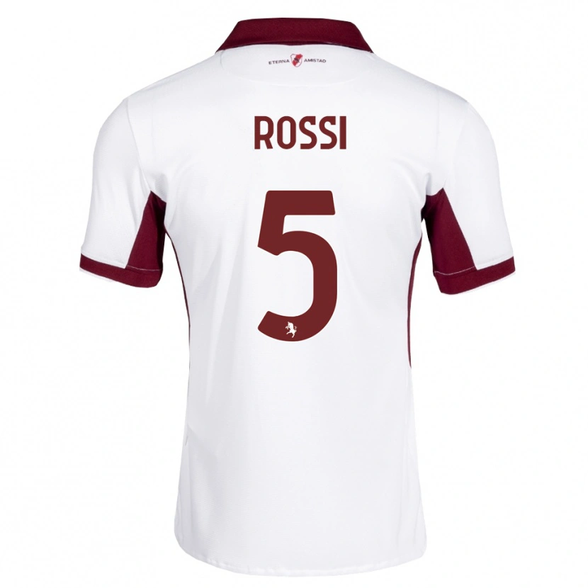 Danxen Męski Simone Rossi #5 Bordowy Biały Czerwony Wyjazdowa Koszulka 2026/27 Koszulki Klubowe