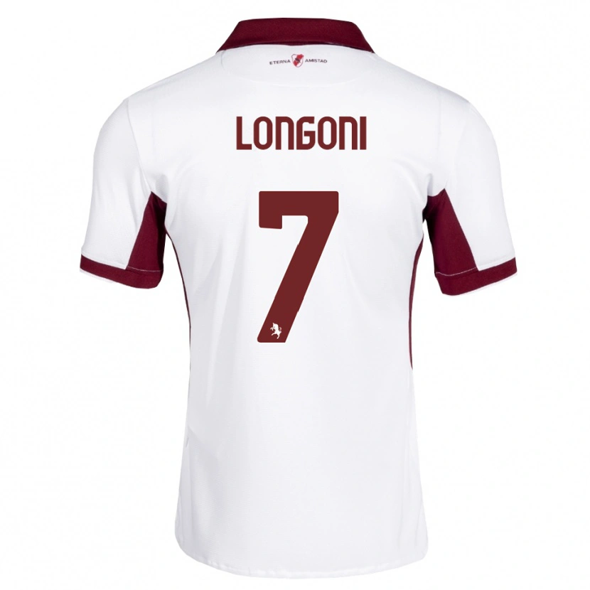 Danxen Męski Marco Longoni #7 Bordowy Biały Czerwony Wyjazdowa Koszulka 2026/27 Koszulki Klubowe