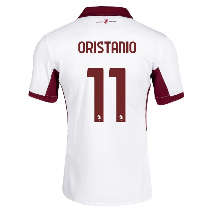 Danxen Męski Gaetano Oristanio #11 Bordowy Biały Czerwony Wyjazdowa Koszulka 2026/27 Koszulki Klubowe
