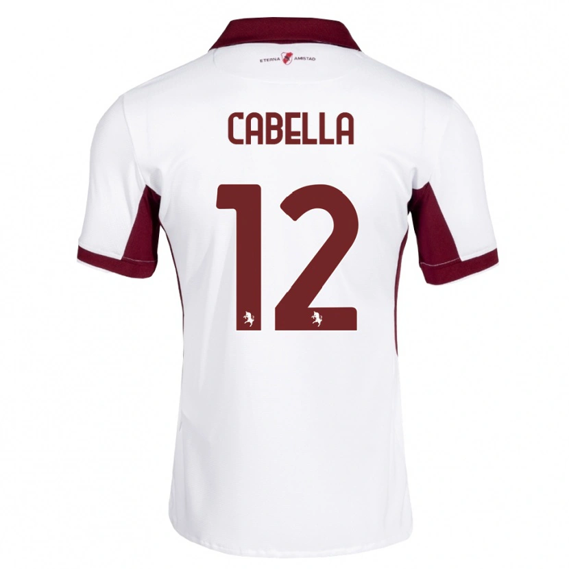 Danxen Męski Matteo Cabella #12 Bordowy Biały Czerwony Wyjazdowa Koszulka 2026/27 Koszulki Klubowe