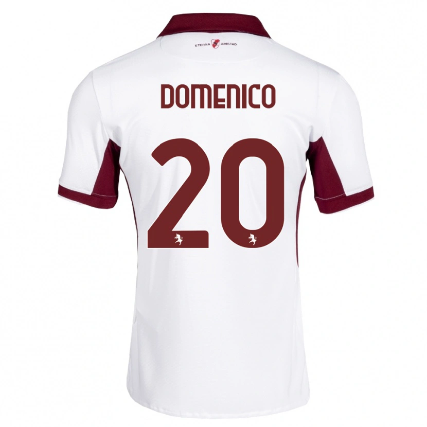 Danxen Męski Domenico Gai #20 Bordowy Biały Czerwony Wyjazdowa Koszulka 2026/27 Koszulki Klubowe