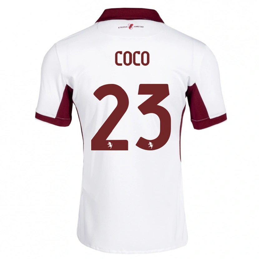 Danxen Męski Saúl Coco #23 Bordowy Biały Czerwony Wyjazdowa Koszulka 2026/27 Koszulki Klubowe